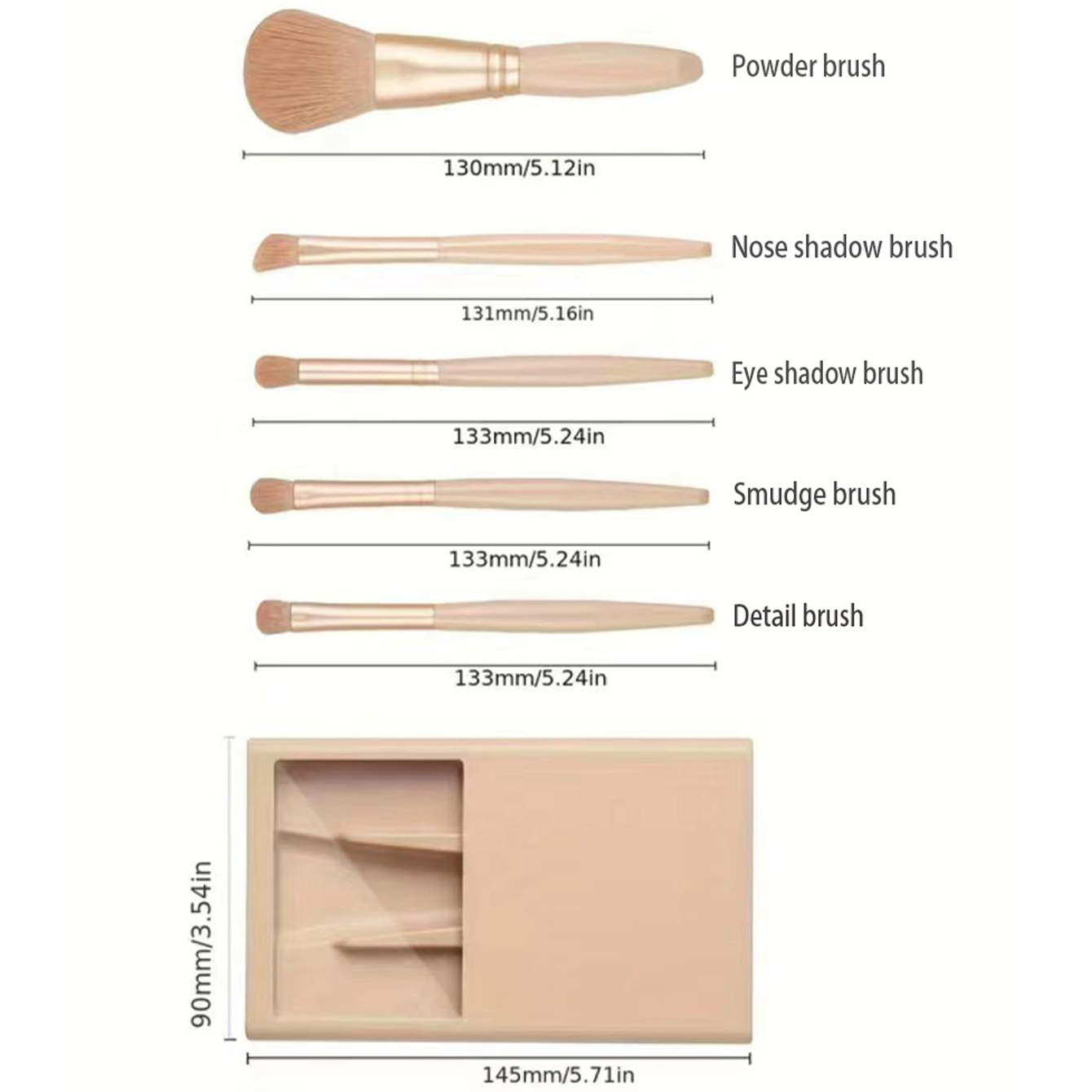 5 Buah Kit Kuas Kosmetik denga - Beauty And Makeup Quotes ulasan dan harga