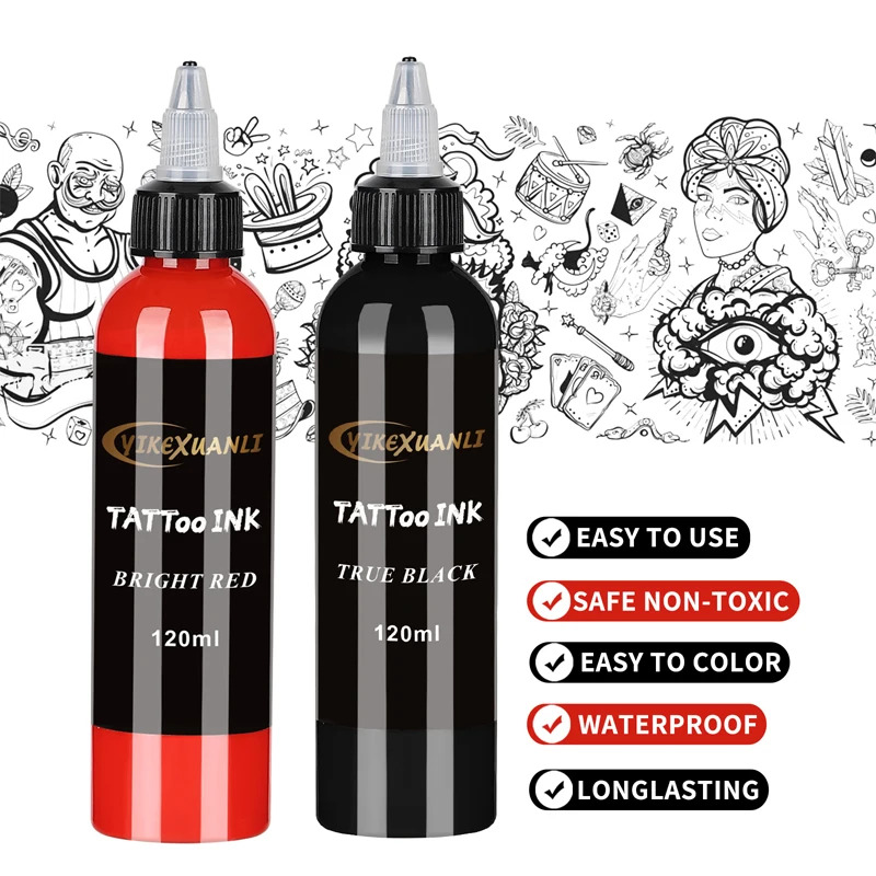 120Ml Pigmen Tinta Tato Merah/ - Beauty Makeup Kit Box ulasan dan harga