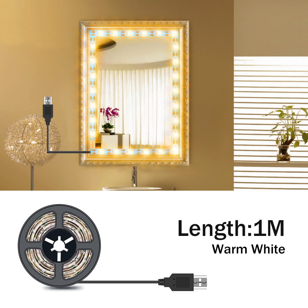 DC5V Strip lampu cermin rias L - Beauty Makeup Desk ulasan dan harga