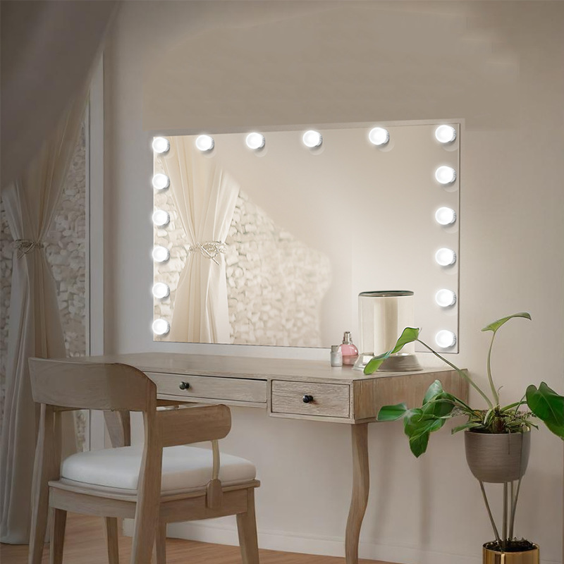 Lampu Rias LED Tanpa Bor Tempe - Beauty Makeup Desk ulasan dan harga