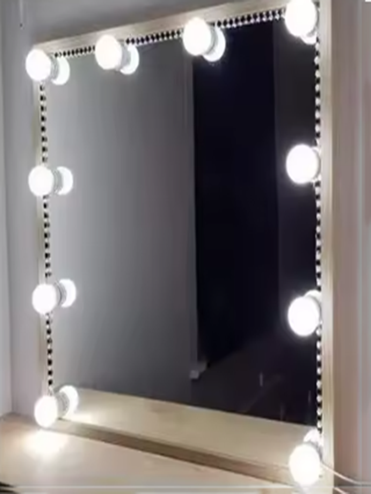 Cermin Rias LED dengan Lampu,  - Beauty Makeup Desk ulasan dan harga