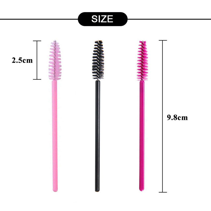 100 Buah Sikat Sisir Bulu Mata - Beauty Makeup Brands ulasan dan harga